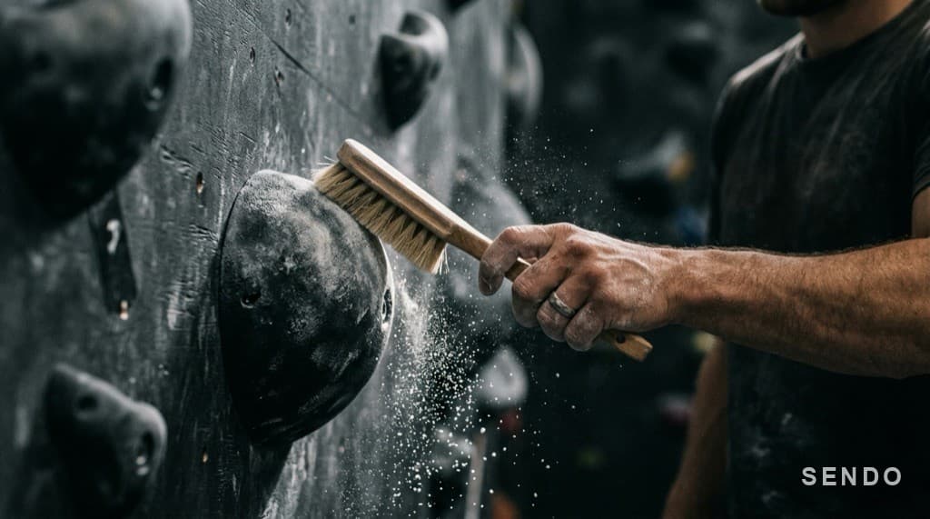 Brushing shown on the wall