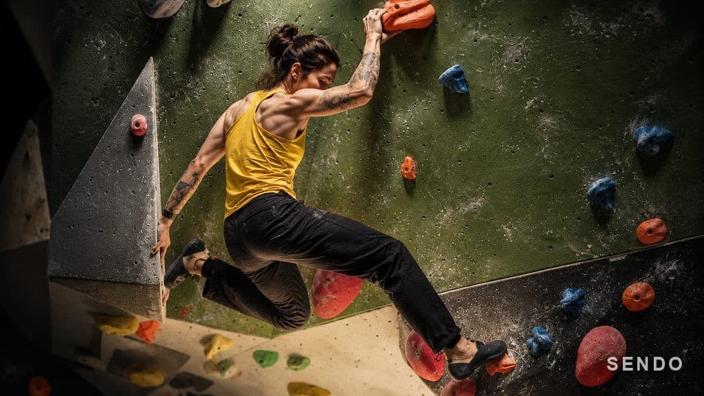 Drop knee shown on the wall